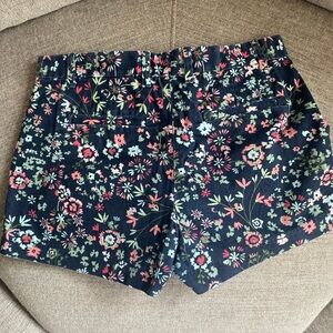 GAP Navy Floral High Waist Women's Shorts